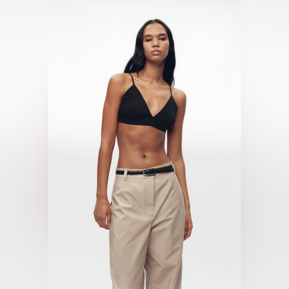 NWT ZARA Culottes with Topstitching High-rise Wide Leg Bloggers Fave. size 29 - Picture 4 of 8